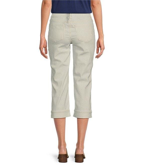 NYDJ Marilyn Lift Tuck® Technology Straight Leg Side Button Cropped Jeans Product Image