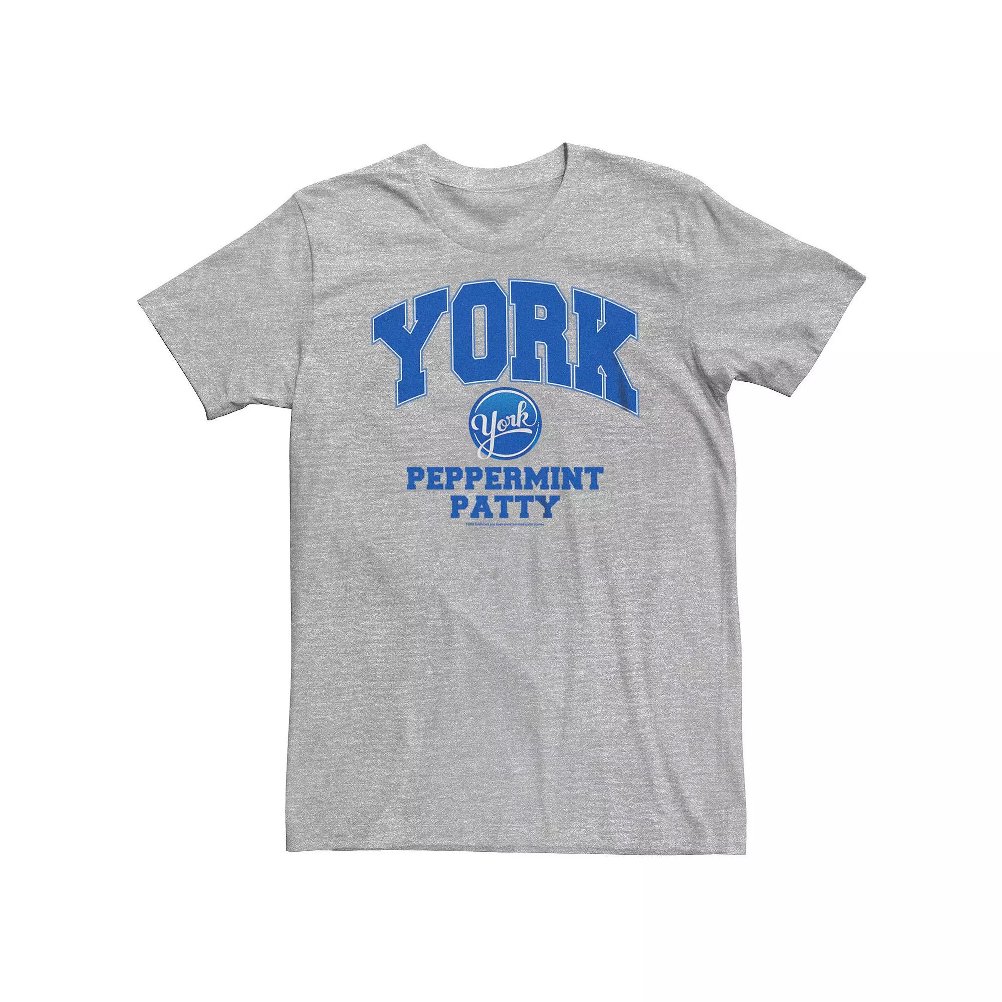Big & Tall York Peppermint Patty Logo Tee, Men's, Size: Large Tall, Athletic Grey Product Image