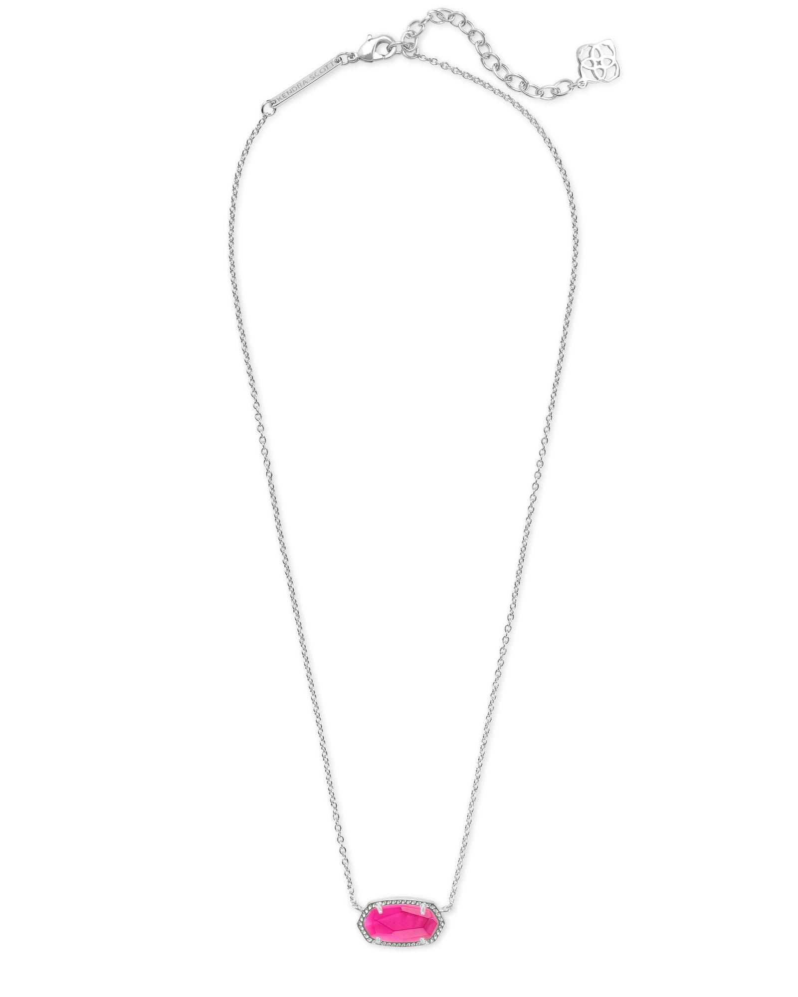 Elisa Silver Pendant Necklace in Azalea Illusion Product Image