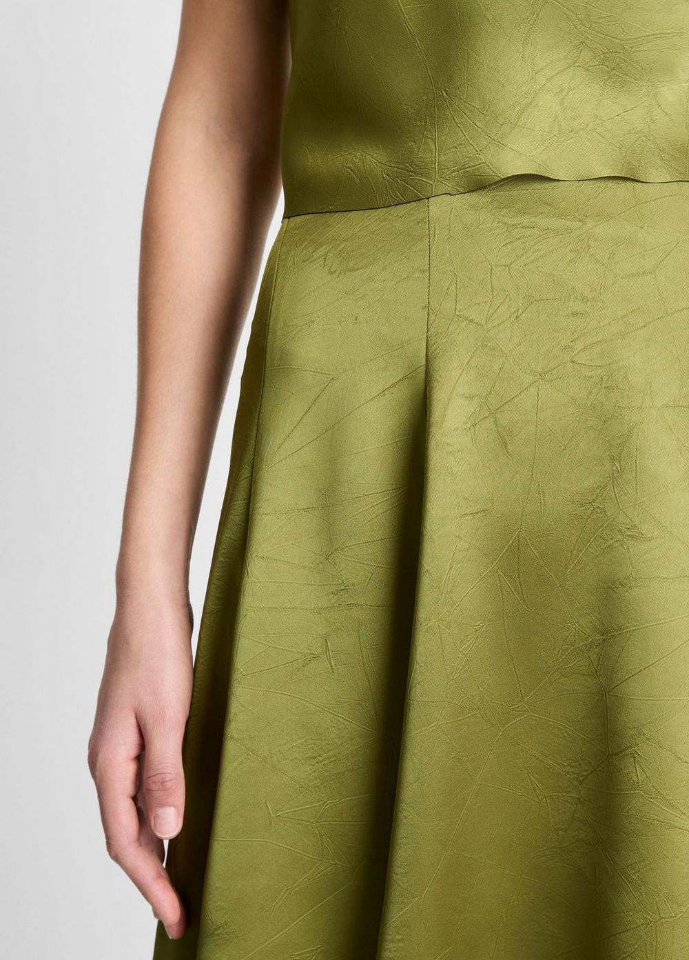 Satin Draped Skirt Product Image