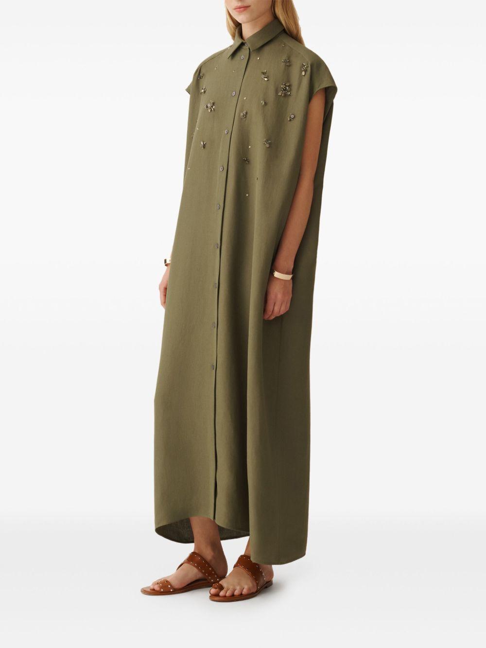 bead-embellished shirt dress Product Image