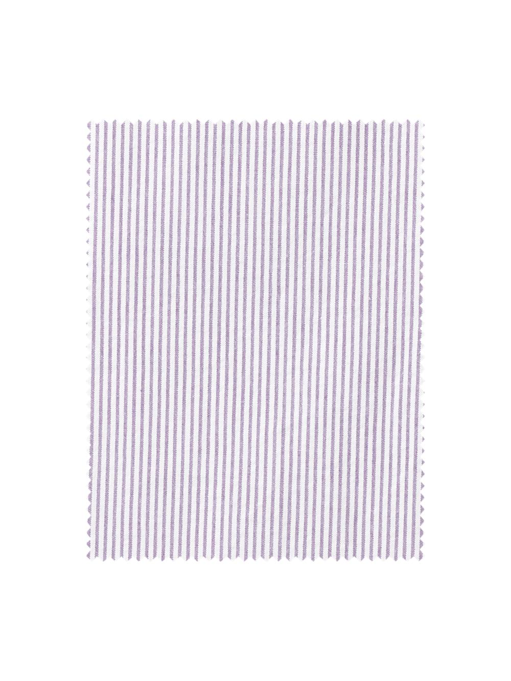 Cotton Stretch Stripe Seersucker Single Breasted Notch Lapel Suit Jacket - Purple/white Product Image