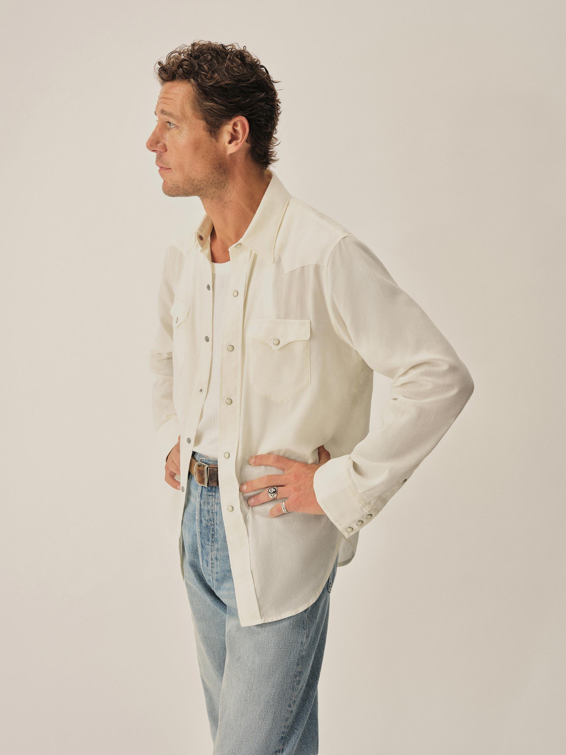 White Palomino Western Shirt Product Image