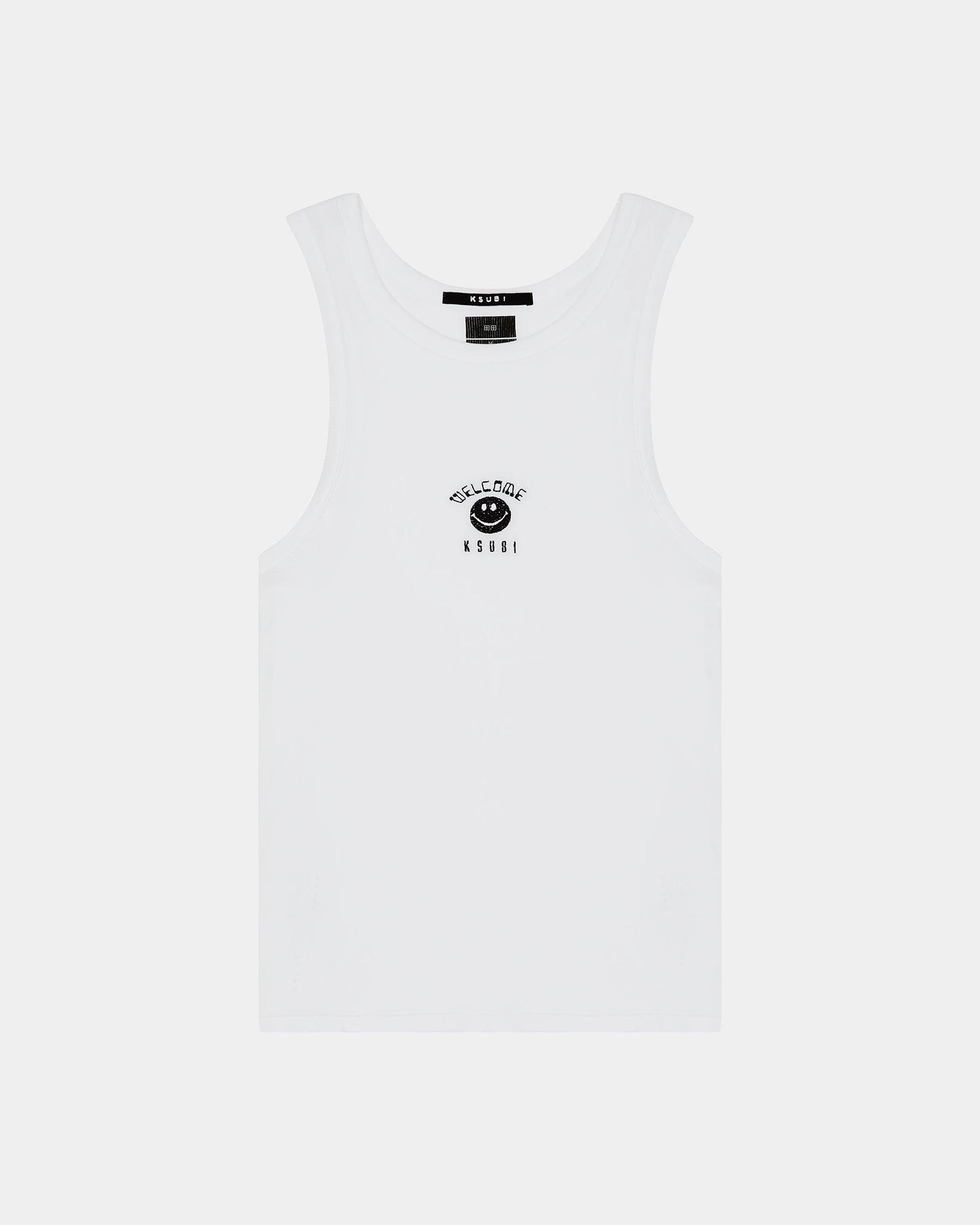 ZINE DEBUT SINGLET WHITE Male Product Image