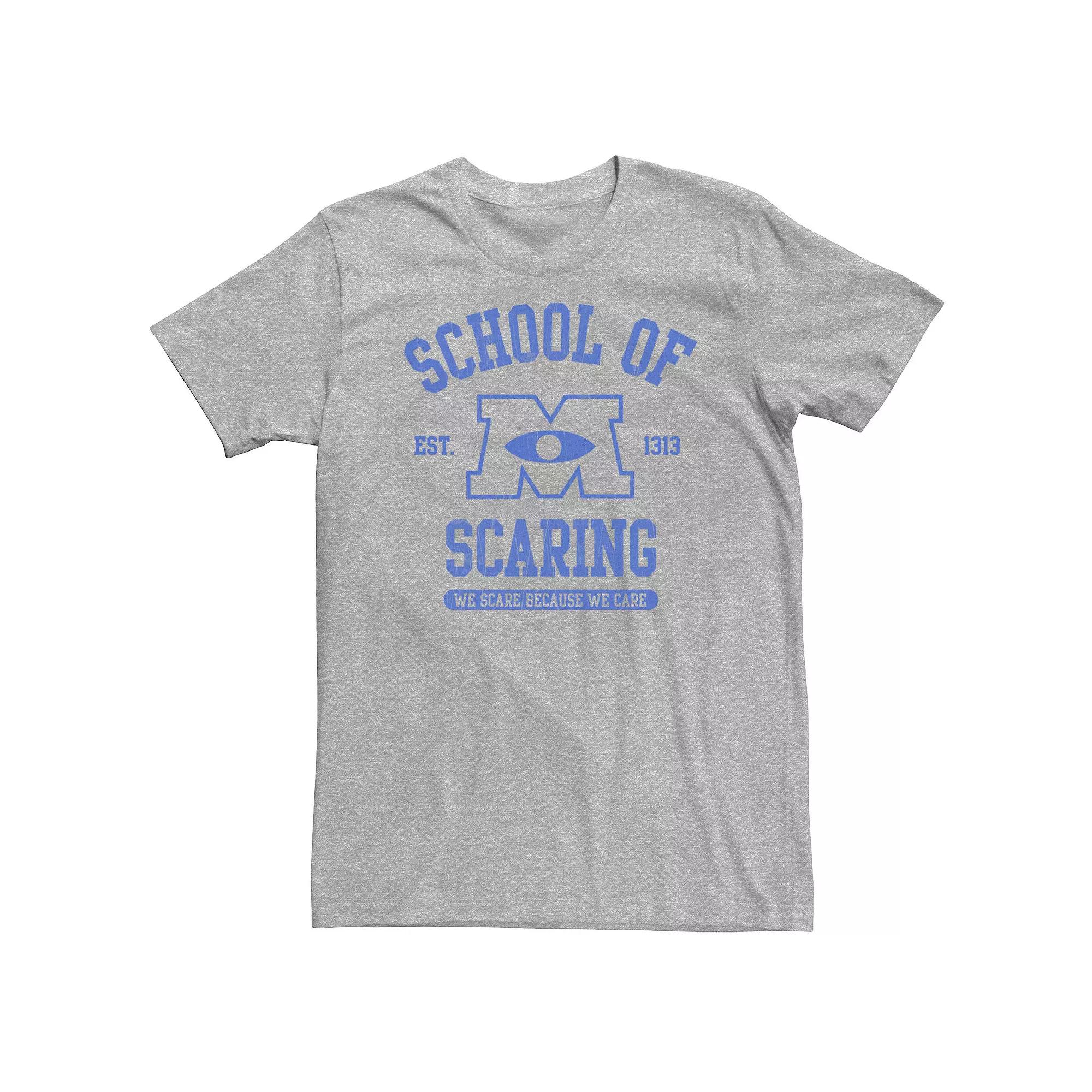 Big & Tall Disney / Pixar Monsters Inc School Of Scaring Tee, Men's,  Product Image