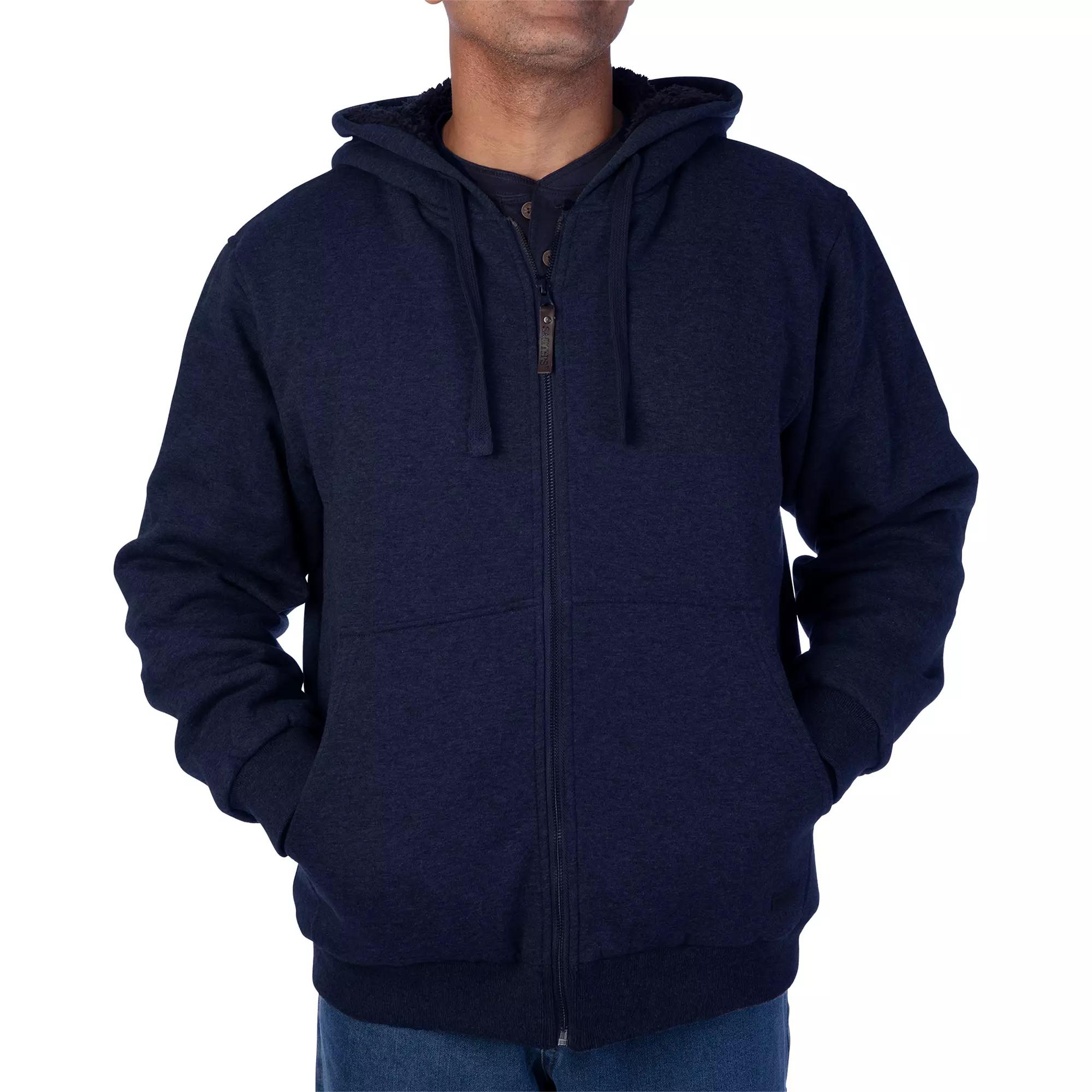 Men's Smith's Workwear Sherpa-Lined Fleece Jacket,  Product Image