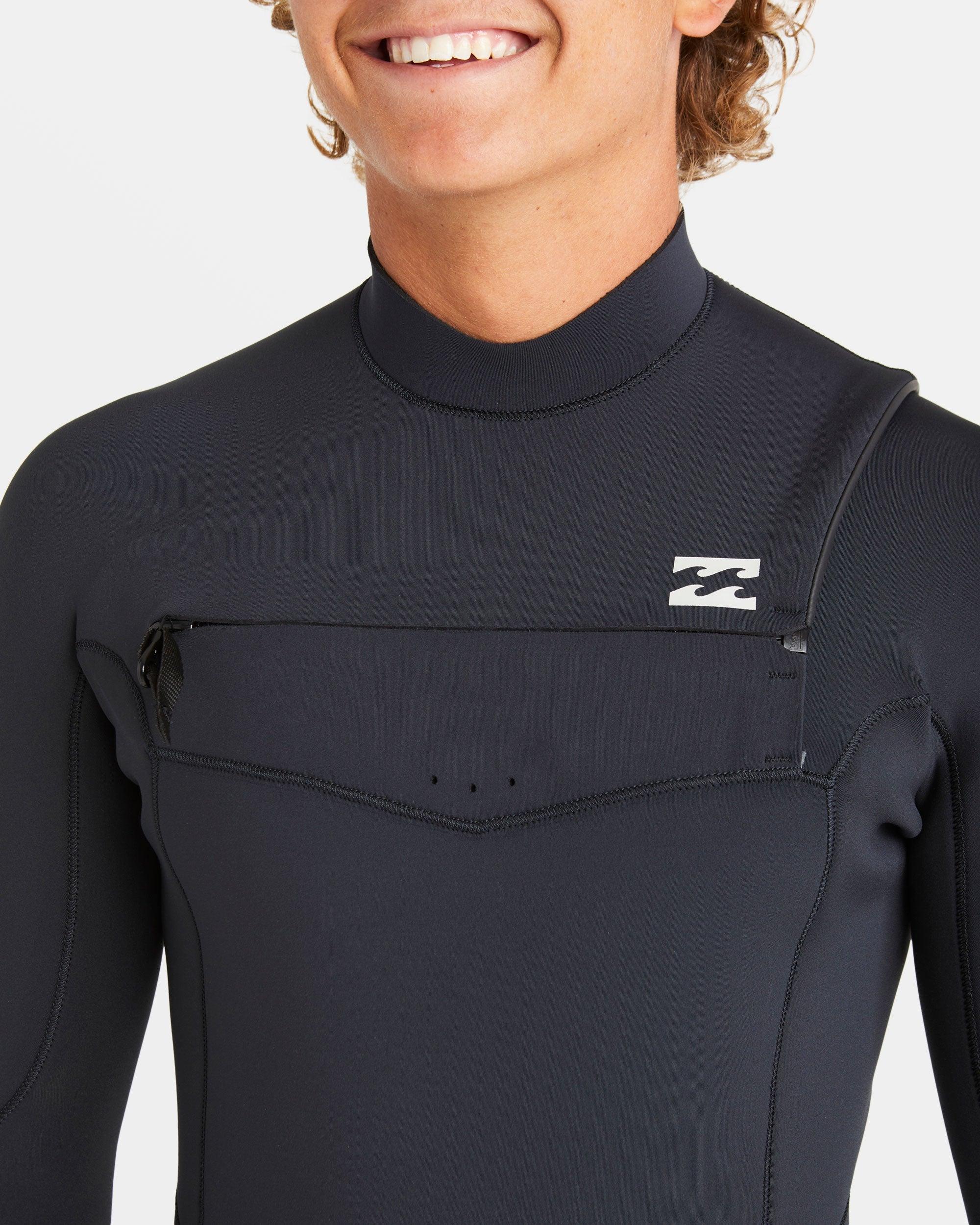 3/2mm Absolute Natural Upcycler GBS Chest Zip Wetsuit - Black Male Product Image