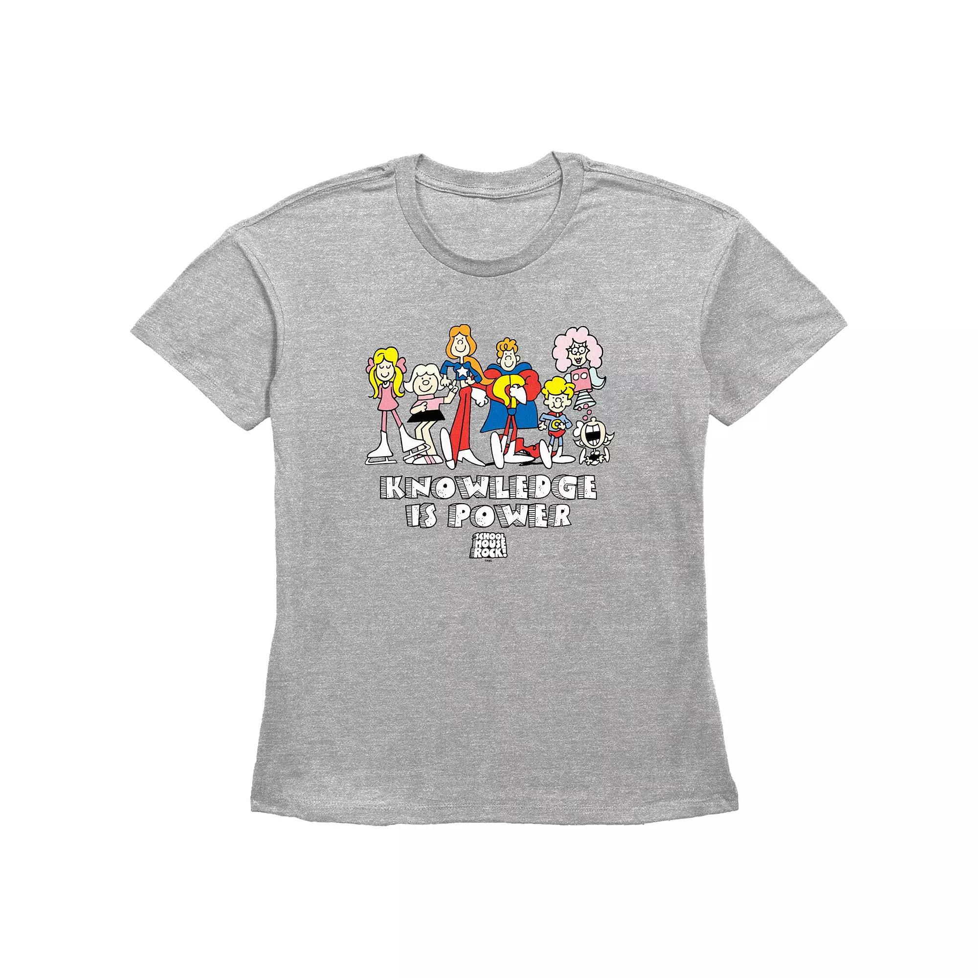 Disney's Schoolhouse Rock! Knowledge Is Power Group Women's Graphic Tee,  Product Image