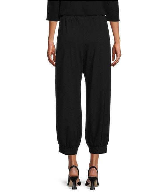 Bryn Walker Wyatt Cotton Knit Wide-Leg Crop Pull-On Pants Product Image