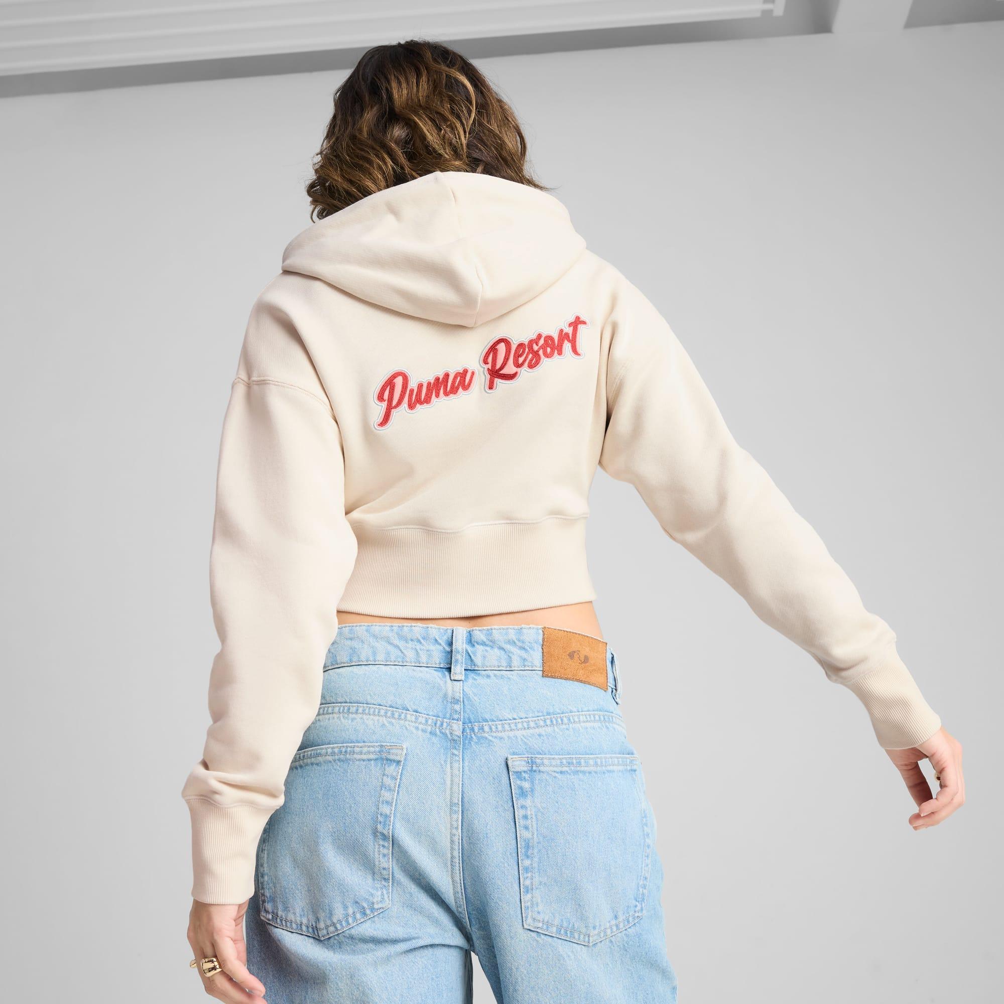 Premium Essentials Women's Relaxed Graphic Hoodie Product Image