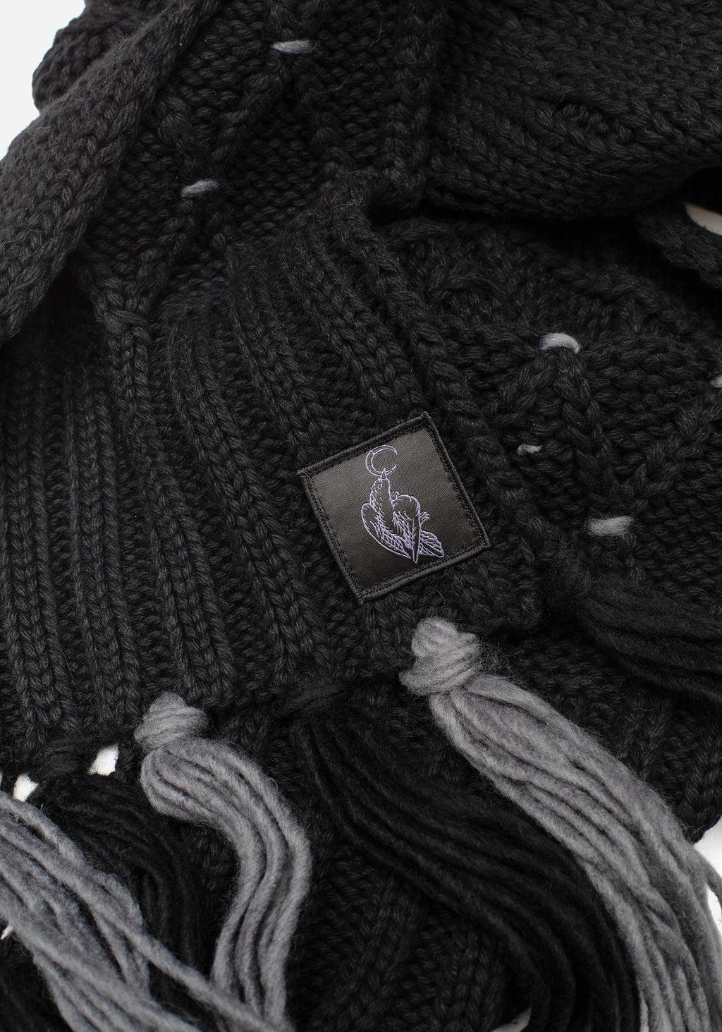 Layla Criss Cross Black Scarf Product Image