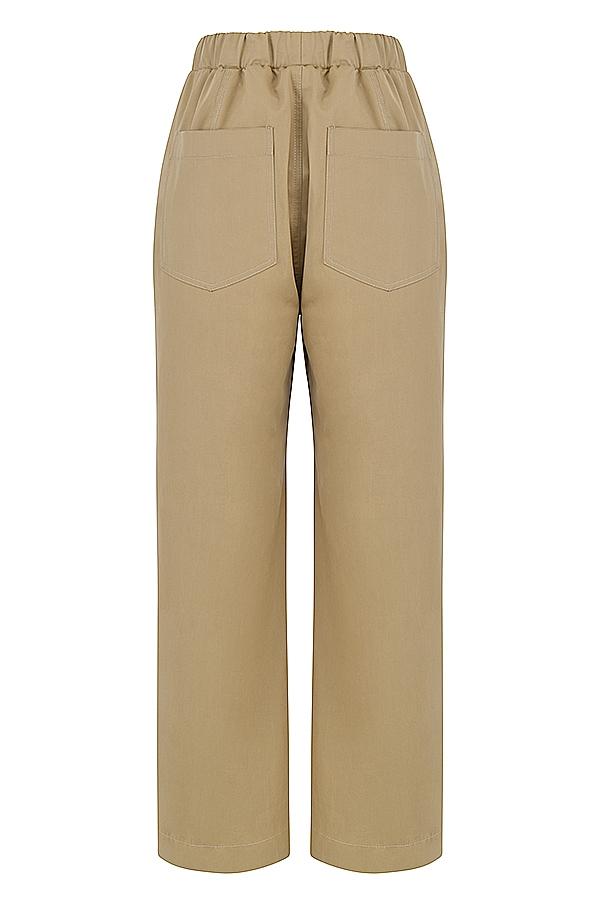 Luna  camel cargo trousers Product Image