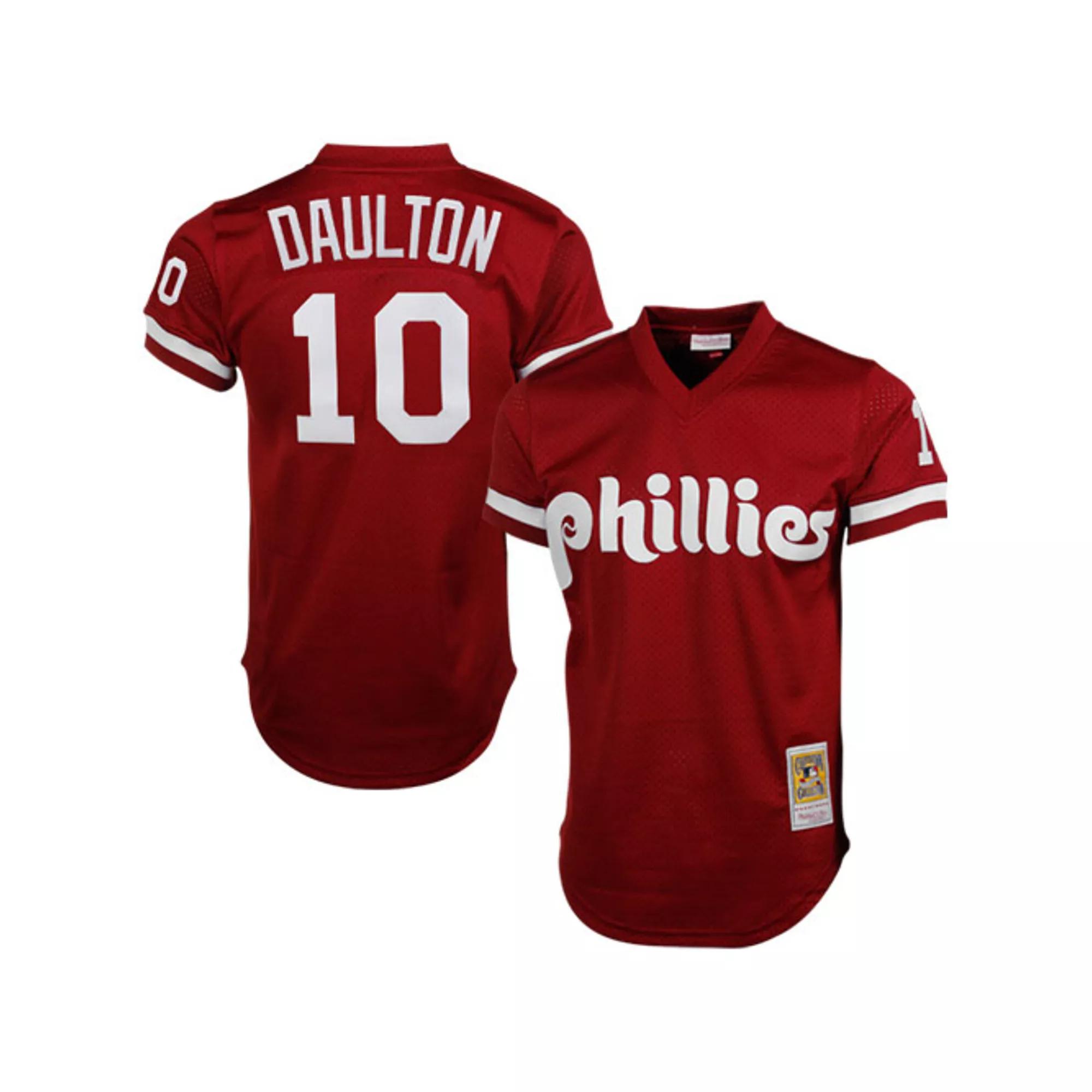 Men's Mitchell & Ness Darren Daulton Red Philadelphia Phillies Cooperstown Mesh Batting Practice Jersey, Size: 2XL Product Image