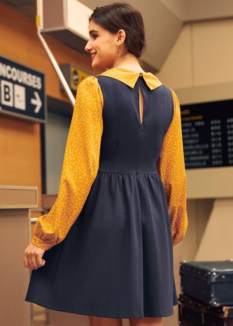 Doo-Wop Daydreamer Contrast Dress Product Image