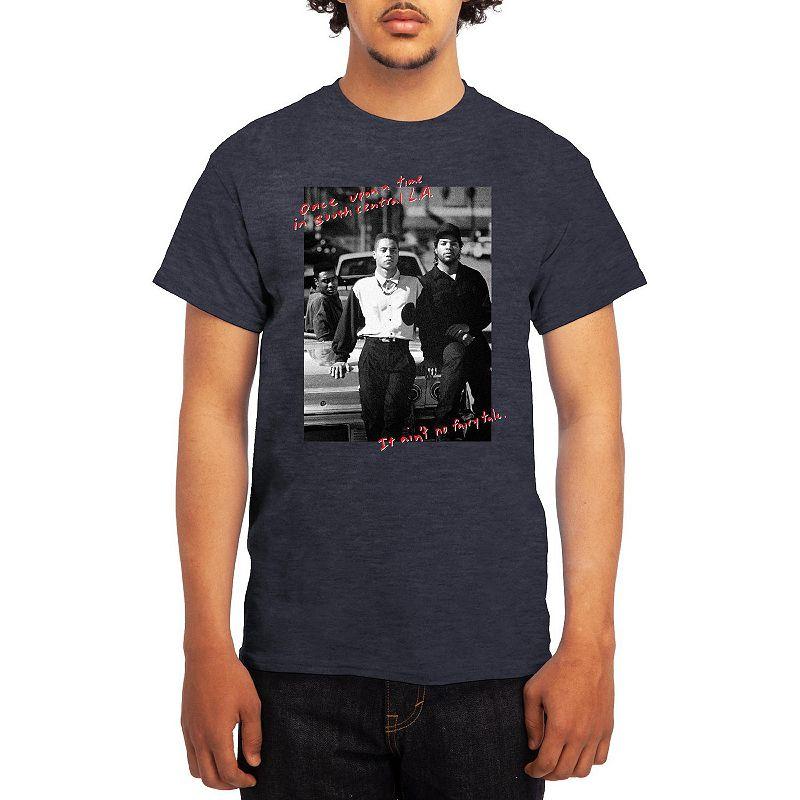Men's Boyz N' The Hood Once Upon A Time Black & White Script Tee, Boy's, Size: Small, Royal Blue Product Image