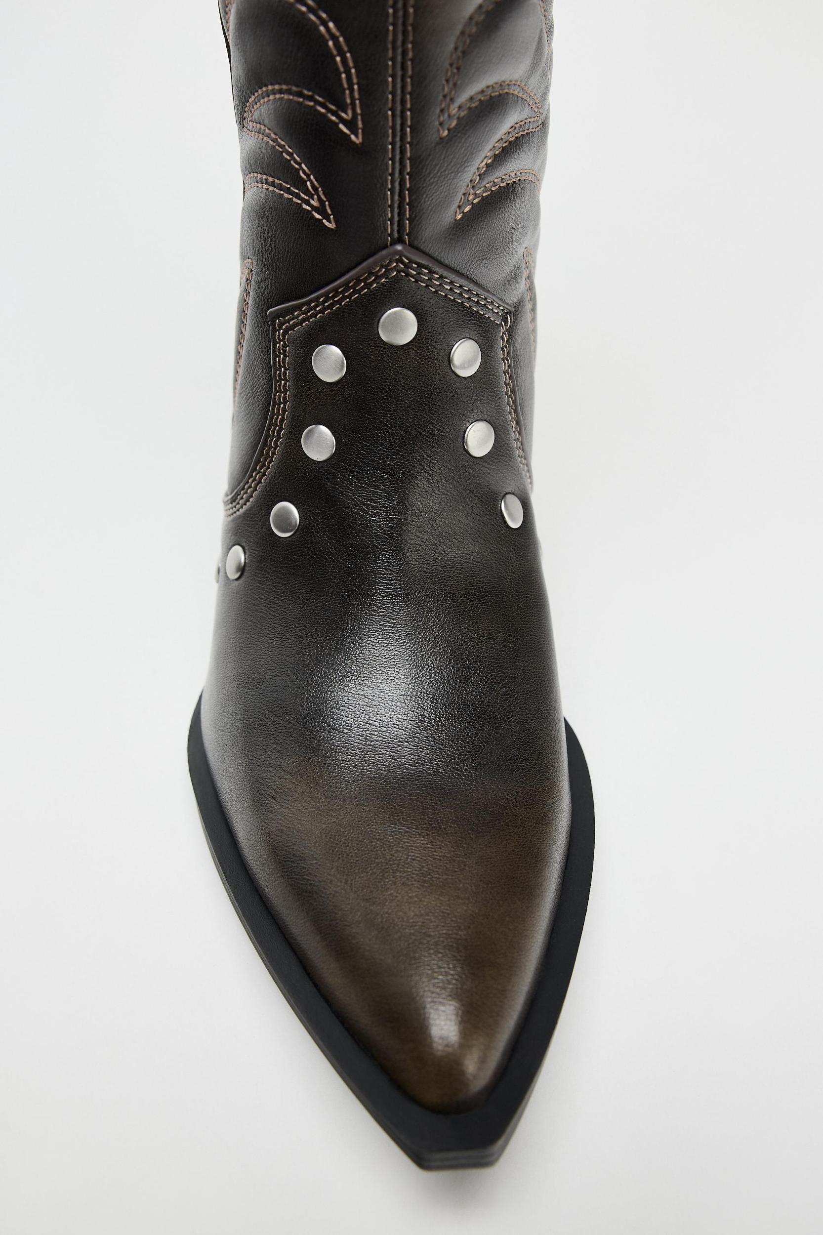 COWBOY STUDDED BOOTS Product Image