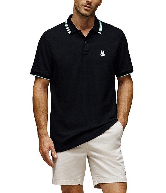 Psycho Bunny Tavian Pique Short Sleeve Polo Shirt Product Image
