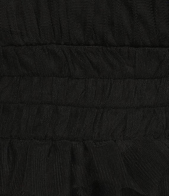 City Vibe Solid Strapless Bow Front Tiered Dress Product Image