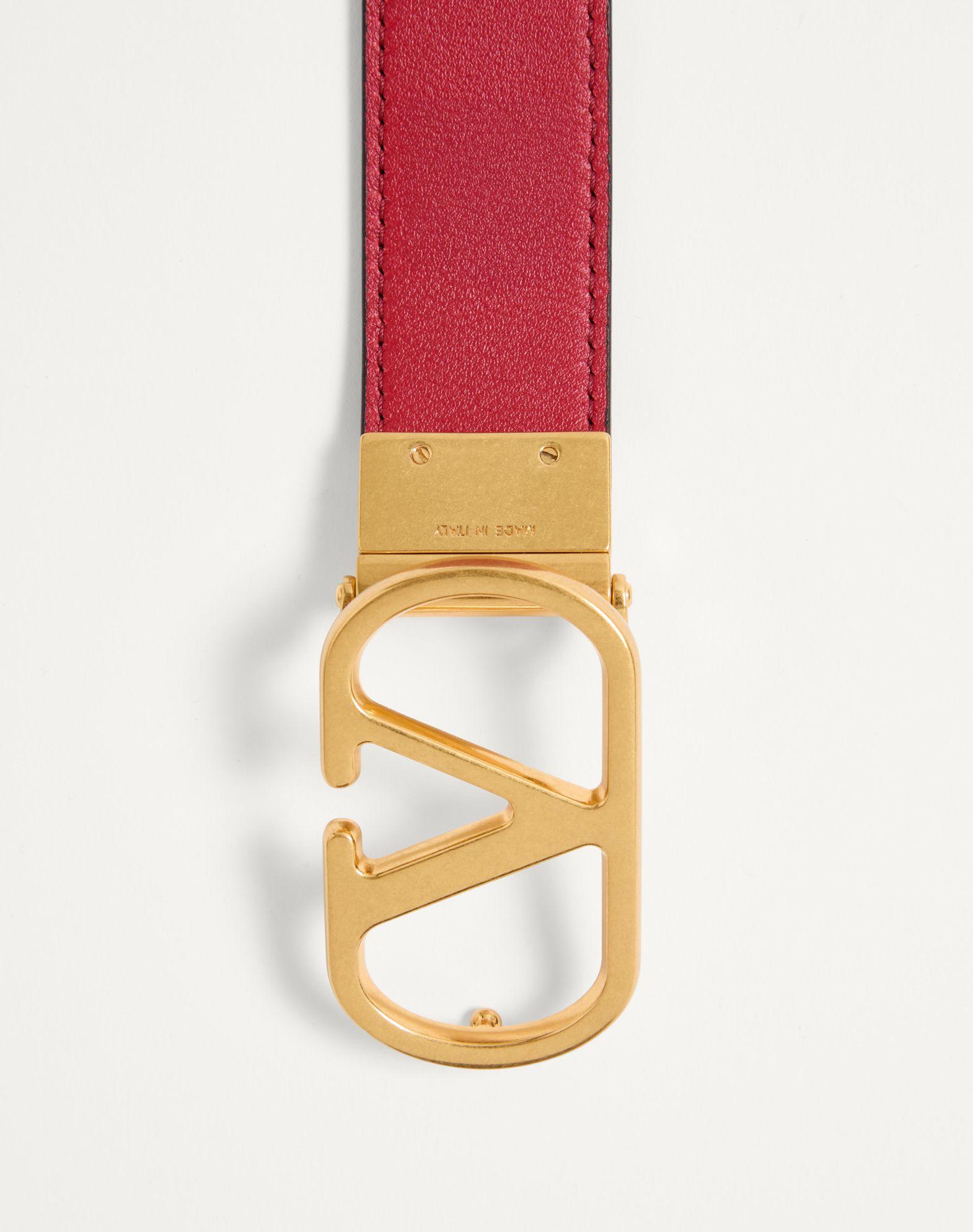 Vlogo Signature Reversible Shiny Calfskin Belt 30 Mm Product Image