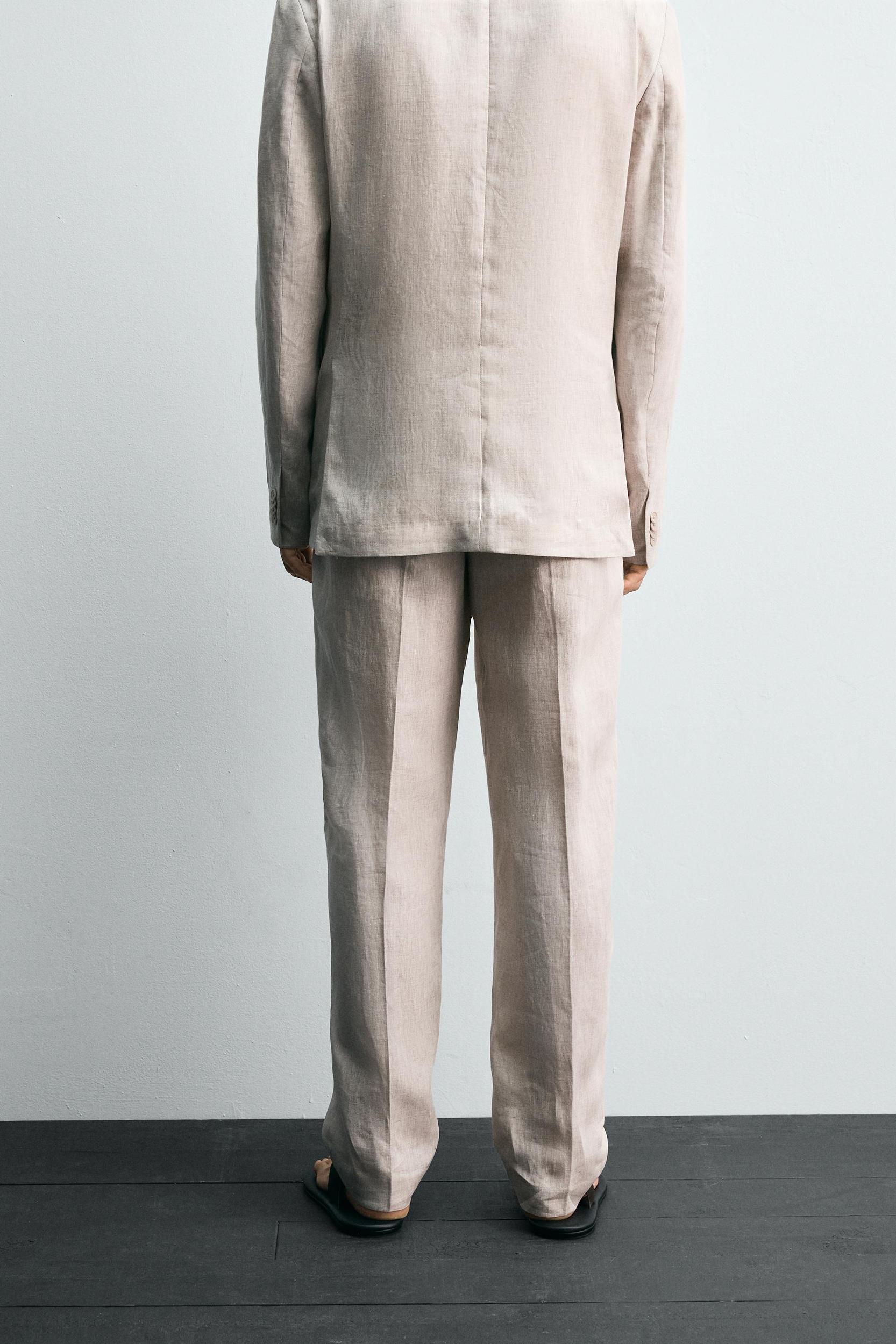 SUIT PANTS IN 100% LINEN Product Image