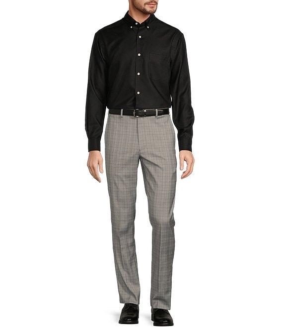 Roundtree & Yorke travelSMART Straight Fit Plaid Ultimate Comfort Dress Pant Product Image