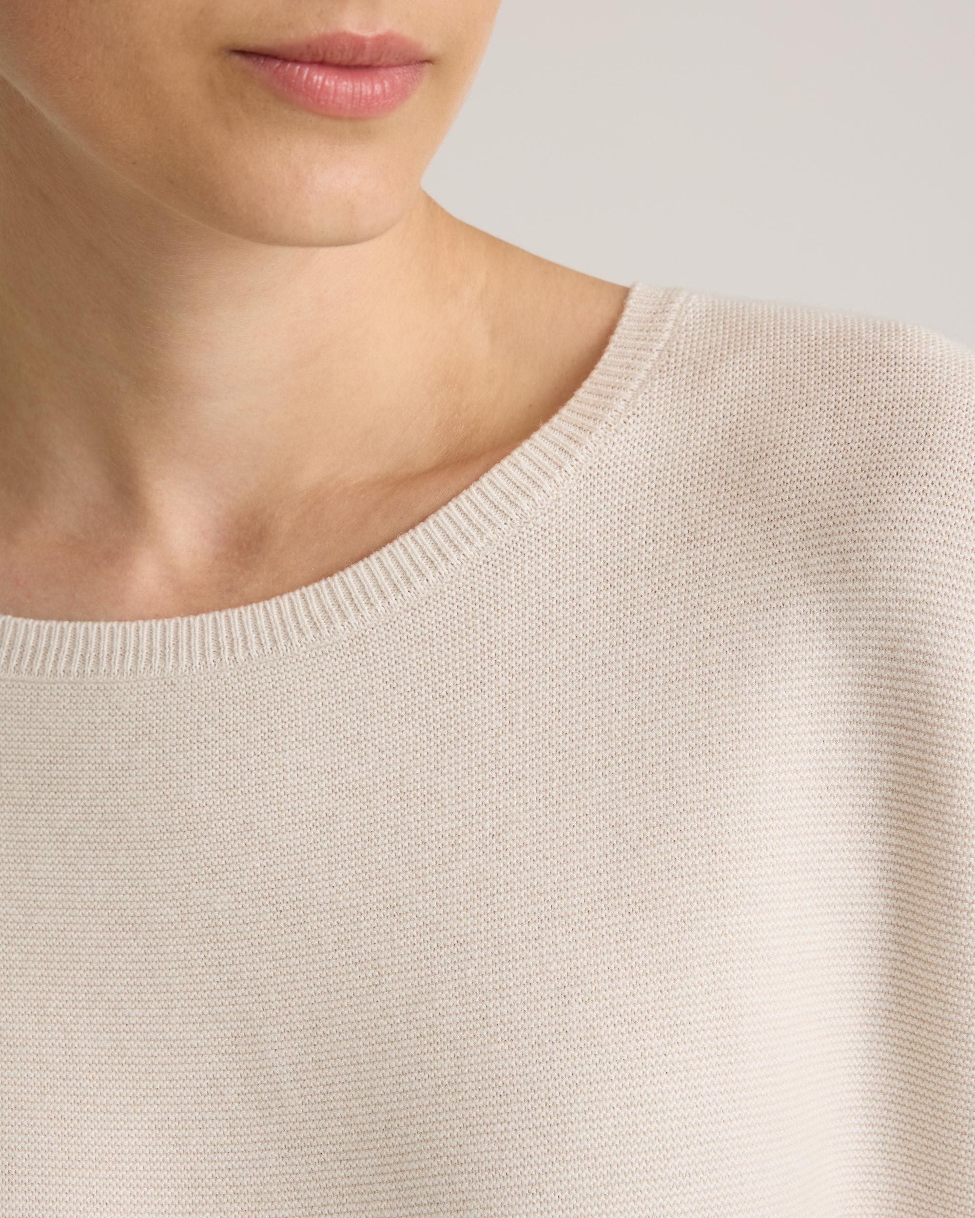 Quince | Women's Lightweight Cotton Cashmere Link-Stitch Dolman Sweater Product Image