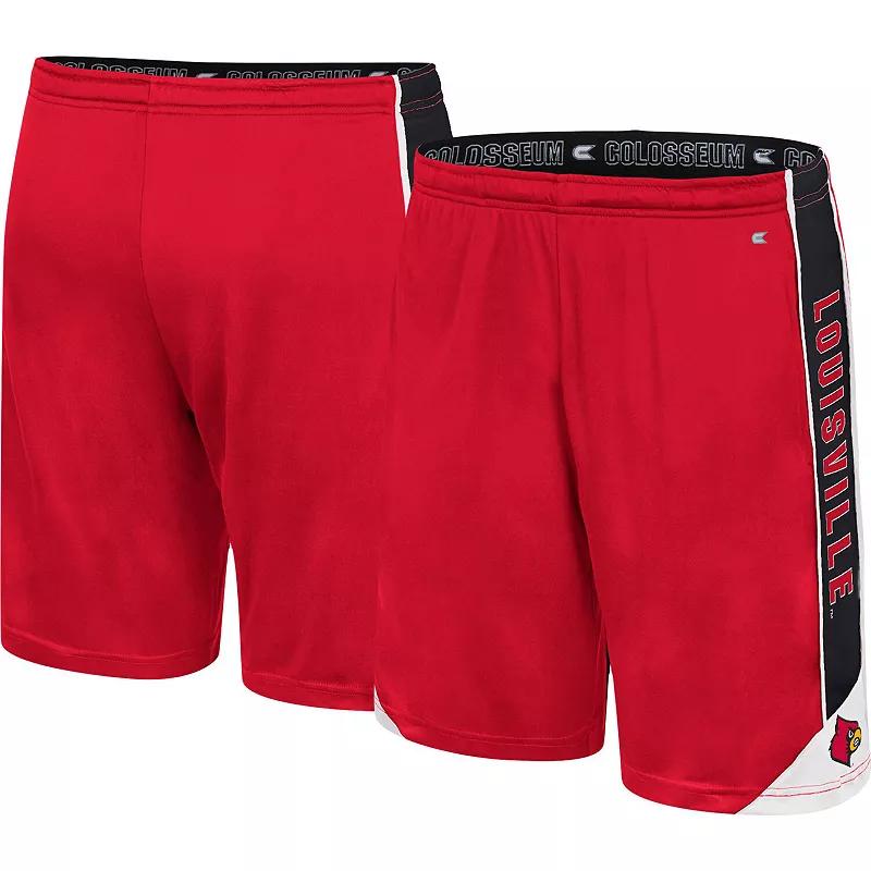 Men's Colosseum Red Louisville Cardinals Haller Shorts, Size: Large Product Image