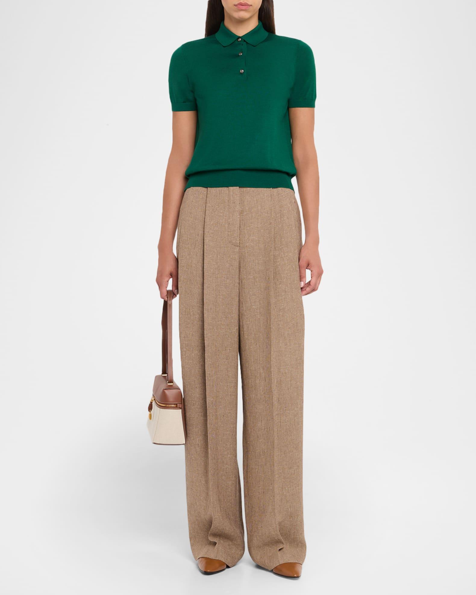 Sottile Cashmere Short-Sleeve Polo Shirt Product Image