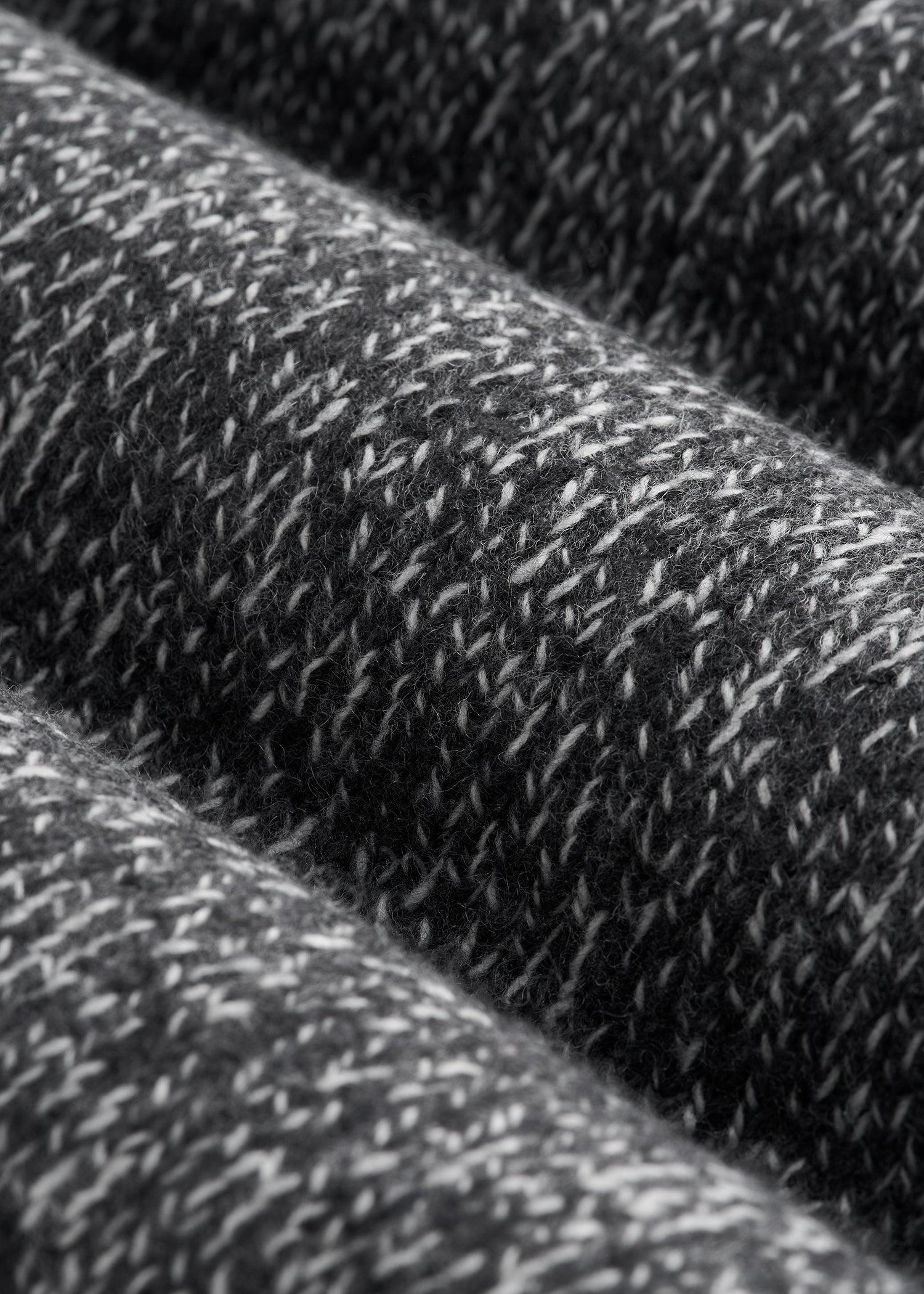 Wool Blend Marled Men's Tall Turtleneck in Charcoal Multi Product Image