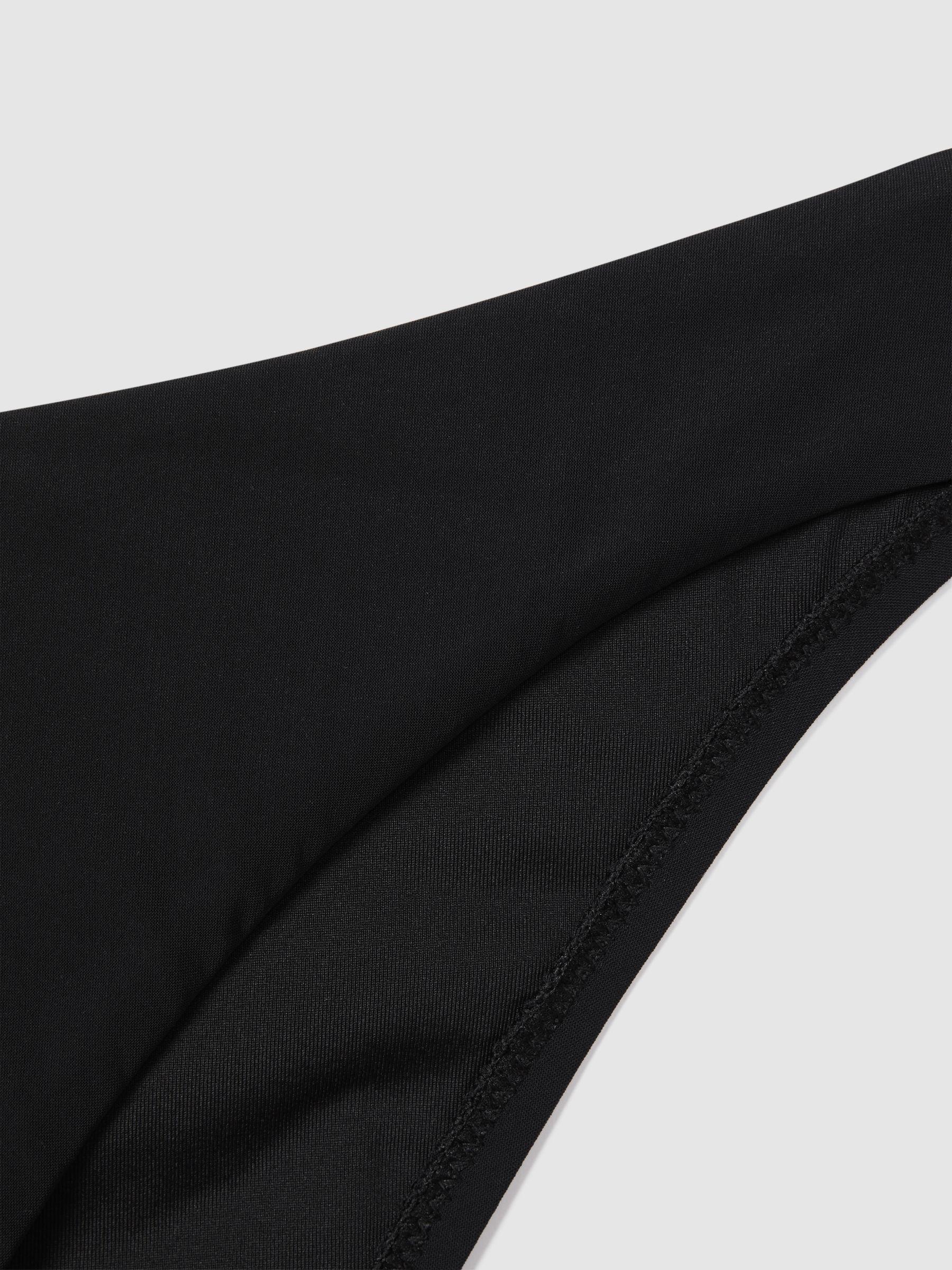 Mid Rise Bikini Bottoms in Black Product Image