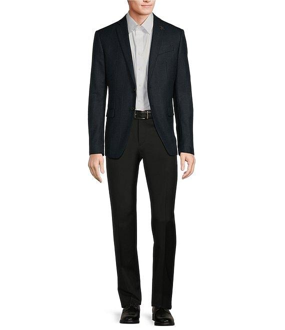 John Varvatos Slim Fit Tonal Plaid Pattern Sport Coat Product Image