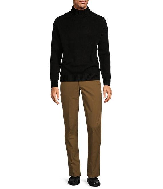 Roundtree & Yorke Long Sleeve Solid Chunky Knit Turtleneck Sweater Product Image