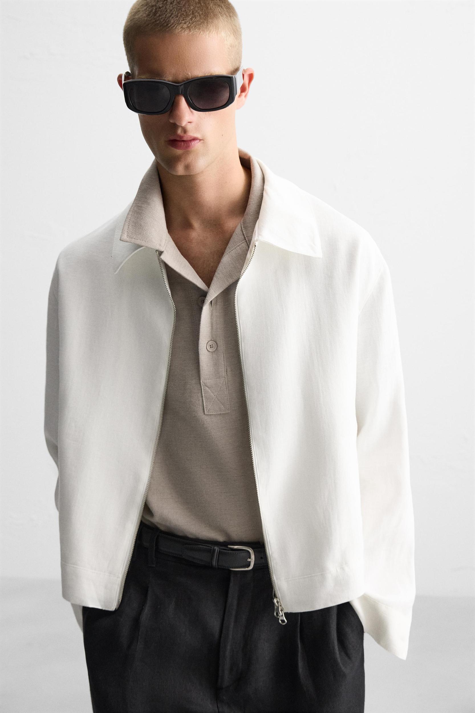 100% LINEN JACKET Product Image