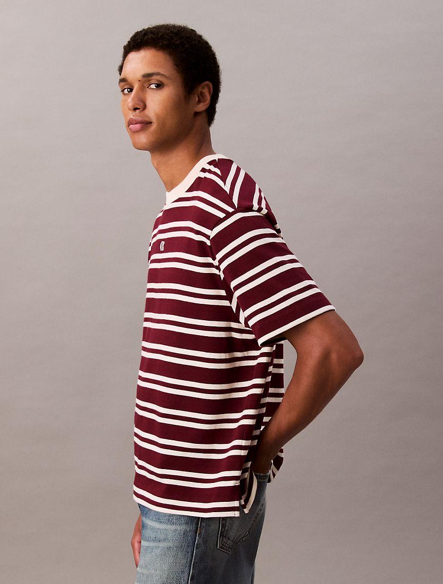 Cotton Stripe Relaxed T-Shirt  Product Image