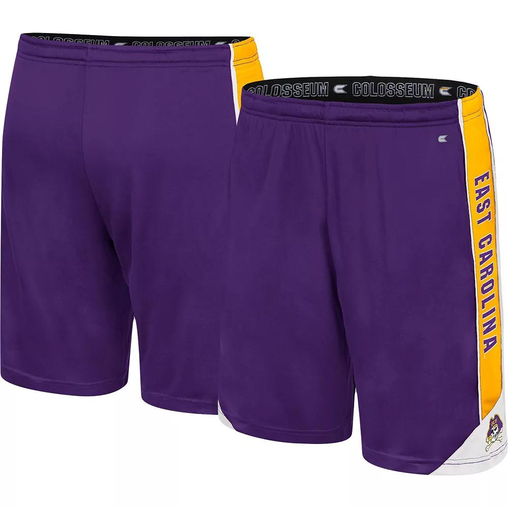 Men's Colosseum Purple ECU Pirates Haller Shorts, Size: XL, Ecu Purple Product Image