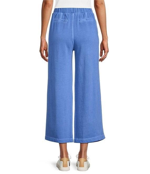 Westbound Petite Size Pull-On Cropped Drawstring Terry Pants Product Image