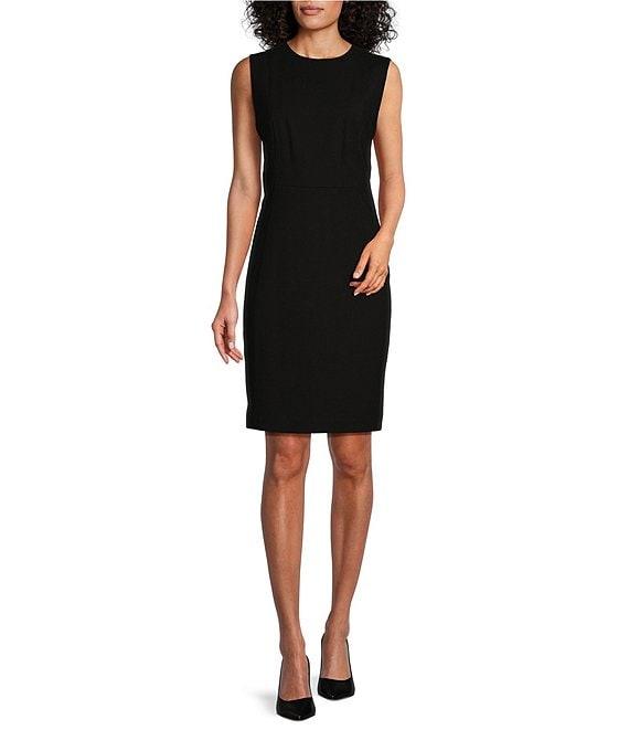 Investments Platinum Suiting Sleeveless Crew Neck Sheath Dress Product Image
