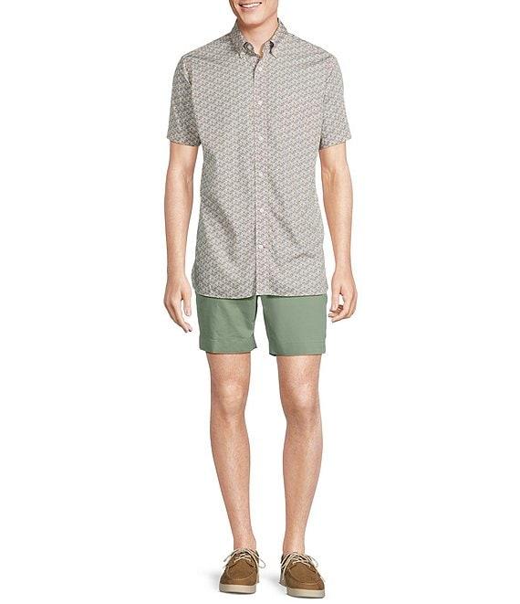 Cremieux Blue Label Tropical Floral Print Short Sleeve Woven Shirt Product Image