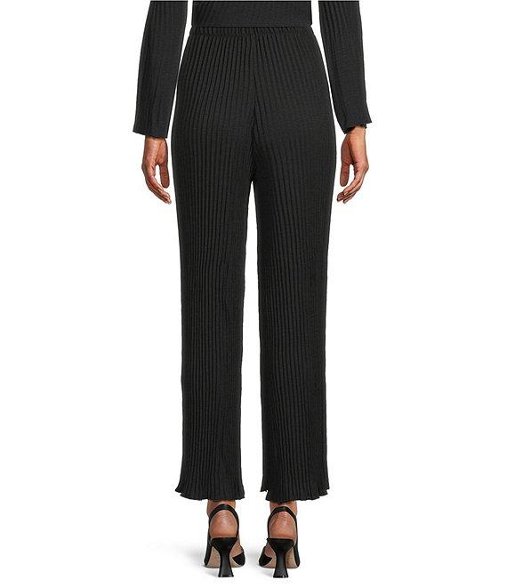 M Made in Italy Pleated Wide Leg Pull On Pants Product Image