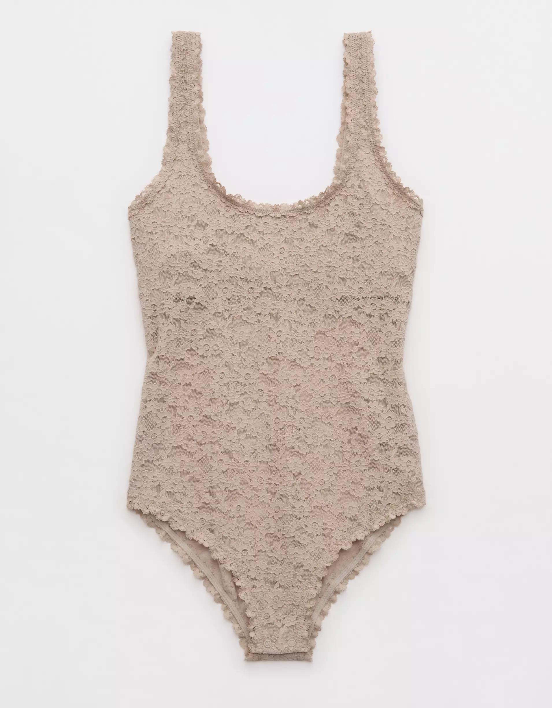 Show Off Vintage Lace Scoop Bodysuit Product Image