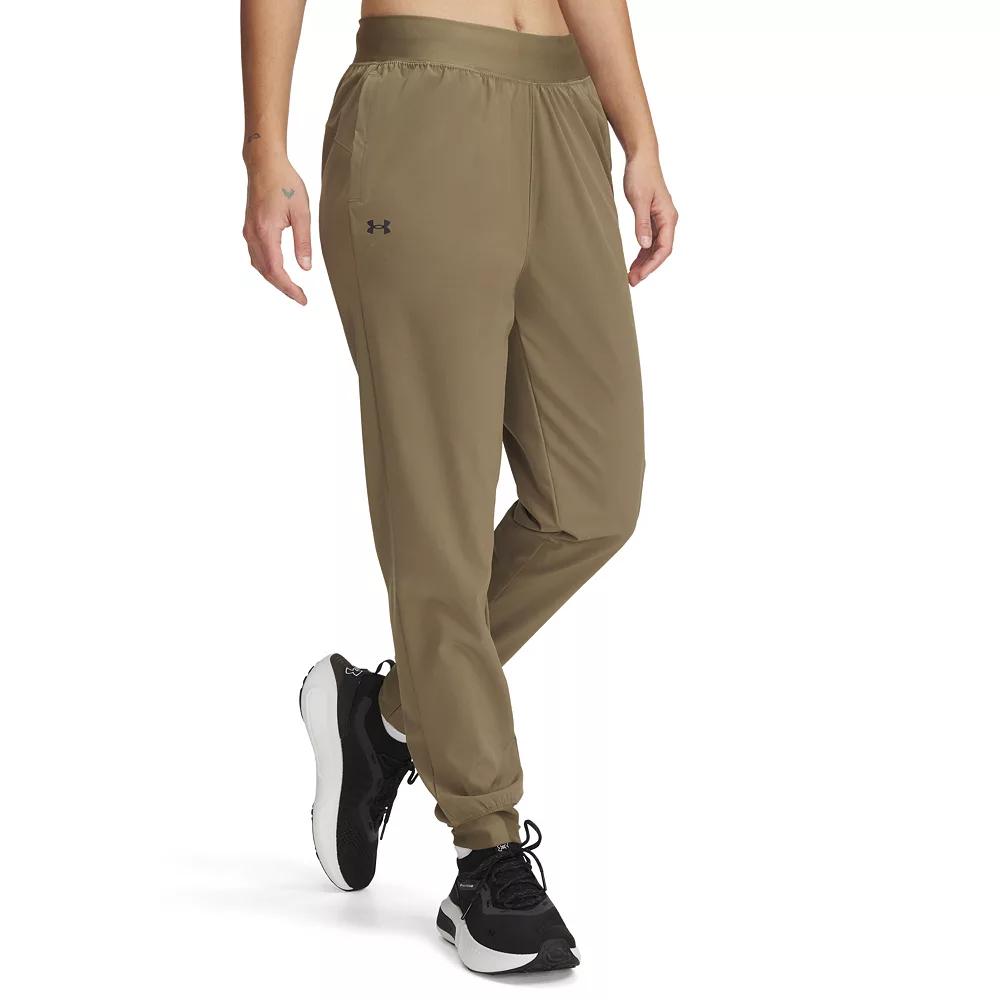 Women's Under Armour Rival Woven Pants, Size: Large, Bayou Product Image