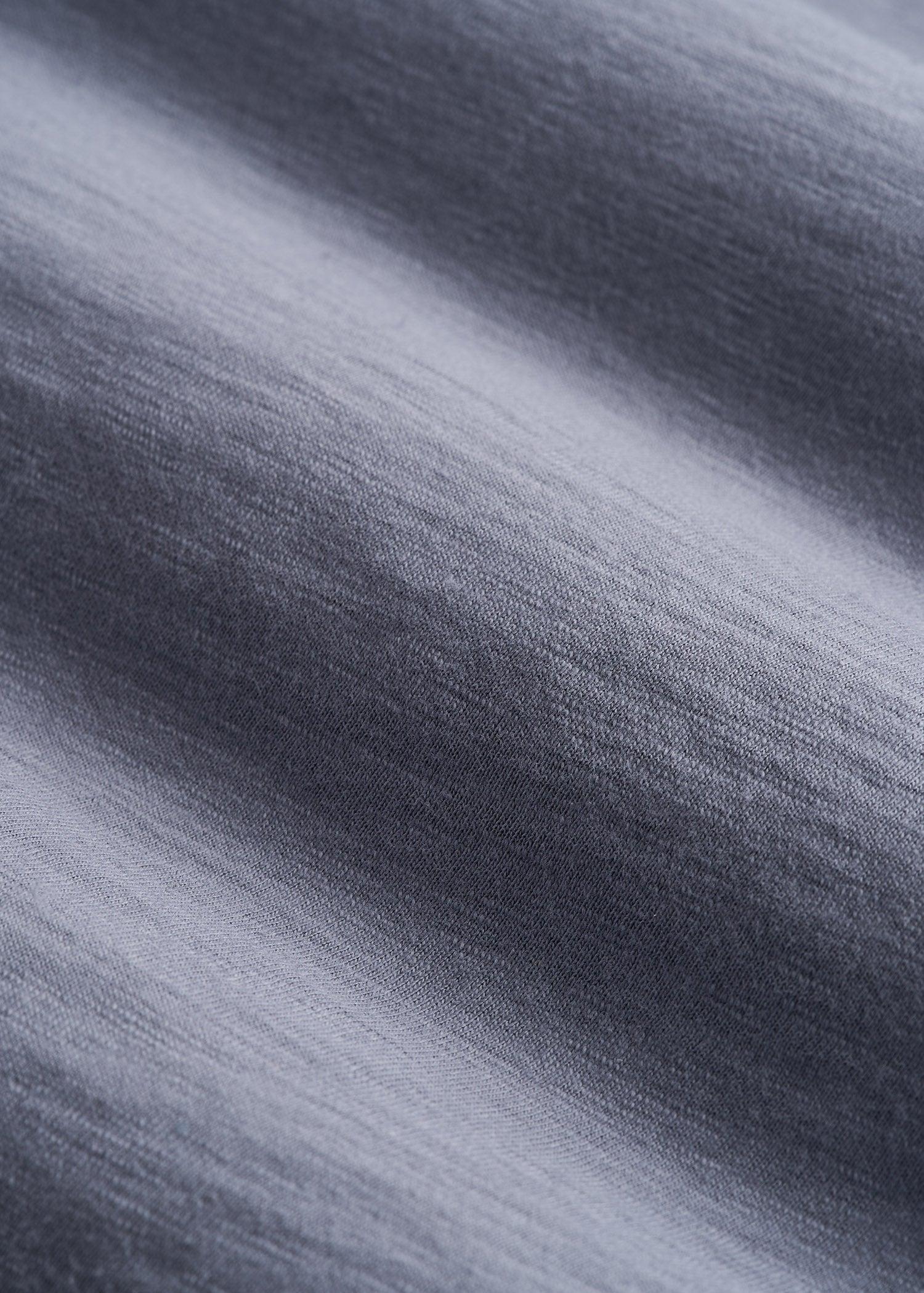 Slub Self Collar Tall Polo Shirt in Skyline Grey Product Image