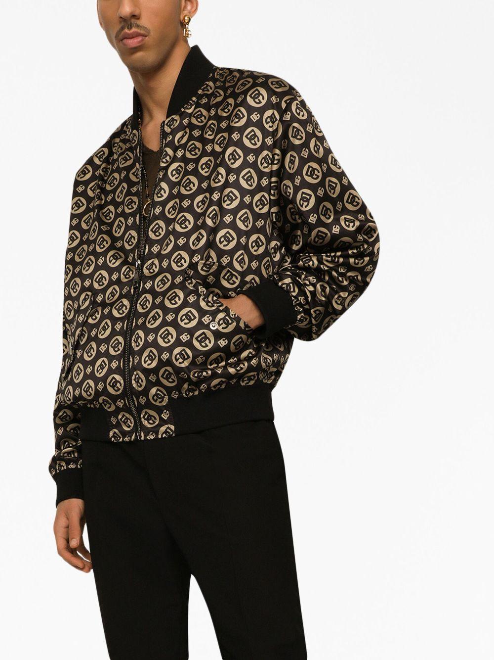 logo-print bomber jacket Product Image