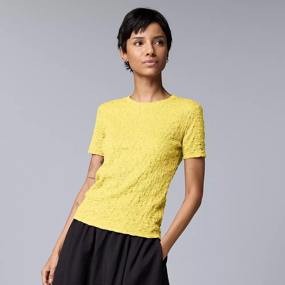Women's Simply Vera Vera Wang Textured Tee,  Product Image
