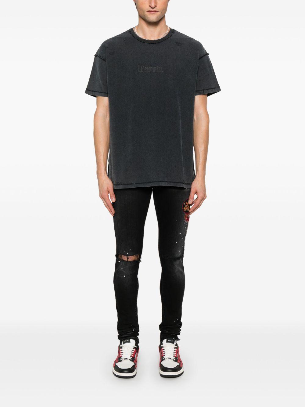 patch-detailing skinny jeans Product Image