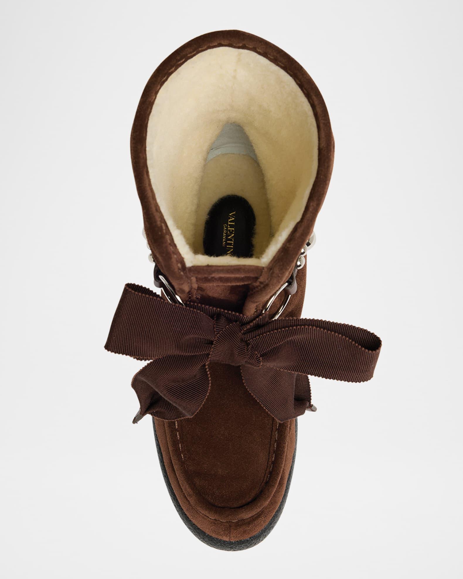 Suede Sheep Shearling Snow Booties Product Image