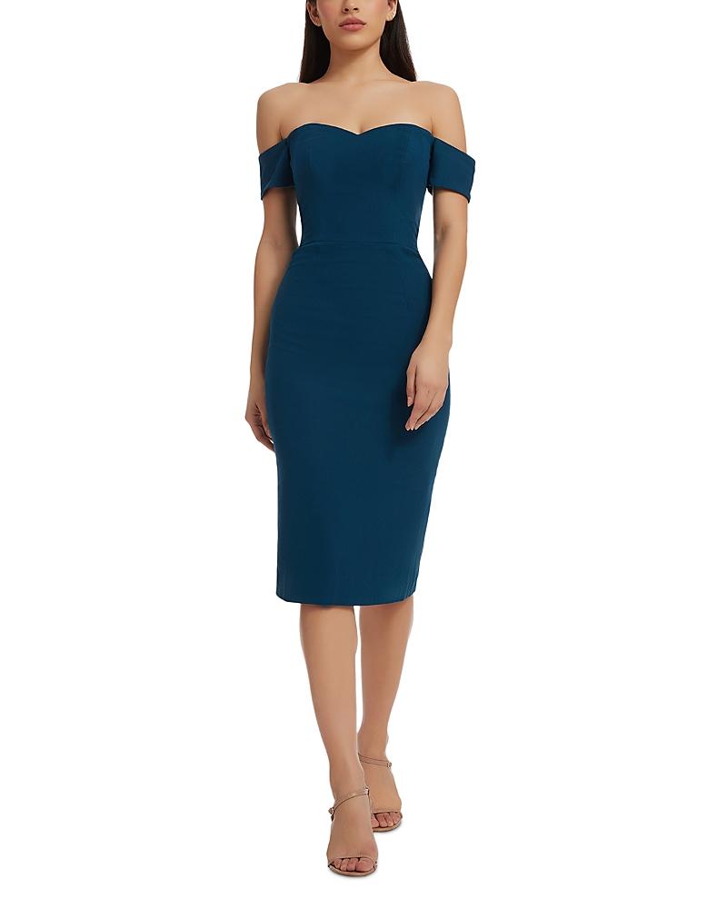 Dress the Population Bailey Off-the-Shoulder Sheath Dress Product Image