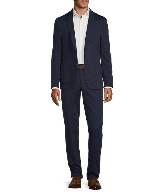 Murano Wardrobe Essentials Alex Slim-Fit Knit Flat-Front Suit Separates Dress Pants Product Image