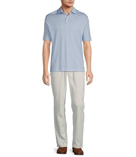Hart Schaffner Marx The Mr. Classic Collection HartSoft Short Sleeve Medallion Print Polo Shirt Product Image