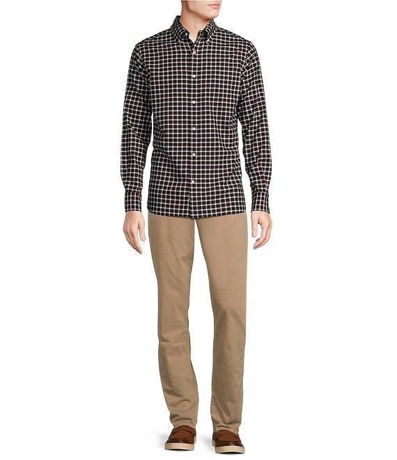Cremieux Blue Label Big & Tall Slim Fit Plaid Check Oxford Long Sleeve Woven Shirt Product Image